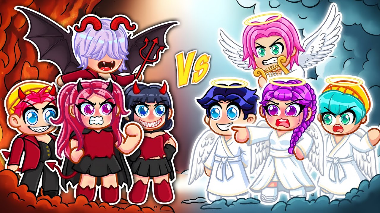 Should I send OUR OCTUPLETS to HEAVEN or HELL in Roblox? | Kpop Demon Hunters