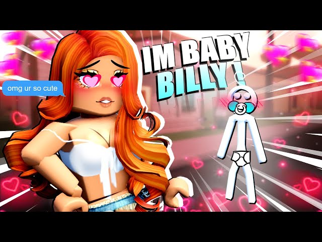 BABY BILLY FINDS A MOMMY in Roblox Da Hood Voice Chat #shorts #roblox