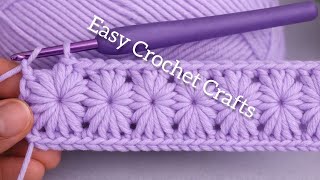 WOW! ONLY 2 ROWS🧶 I've never seen this Easy Crochet stitch before