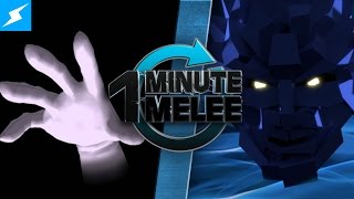 One Minute Melee - Master Hand Vs Polygon Man (Smash Bros vs PlayStation All-Stars)