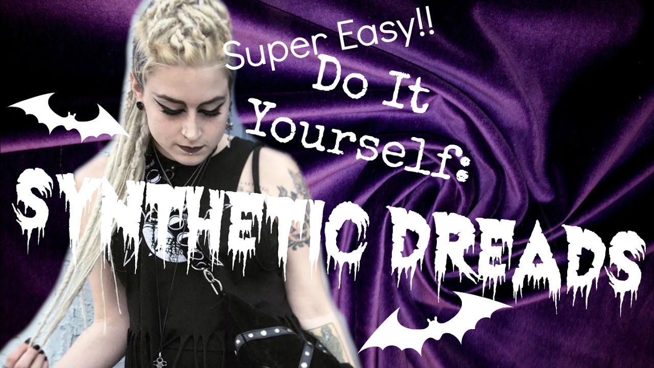 DIY: Synthetic Dreads (Double Ended) + Braiding Dreads into Hair