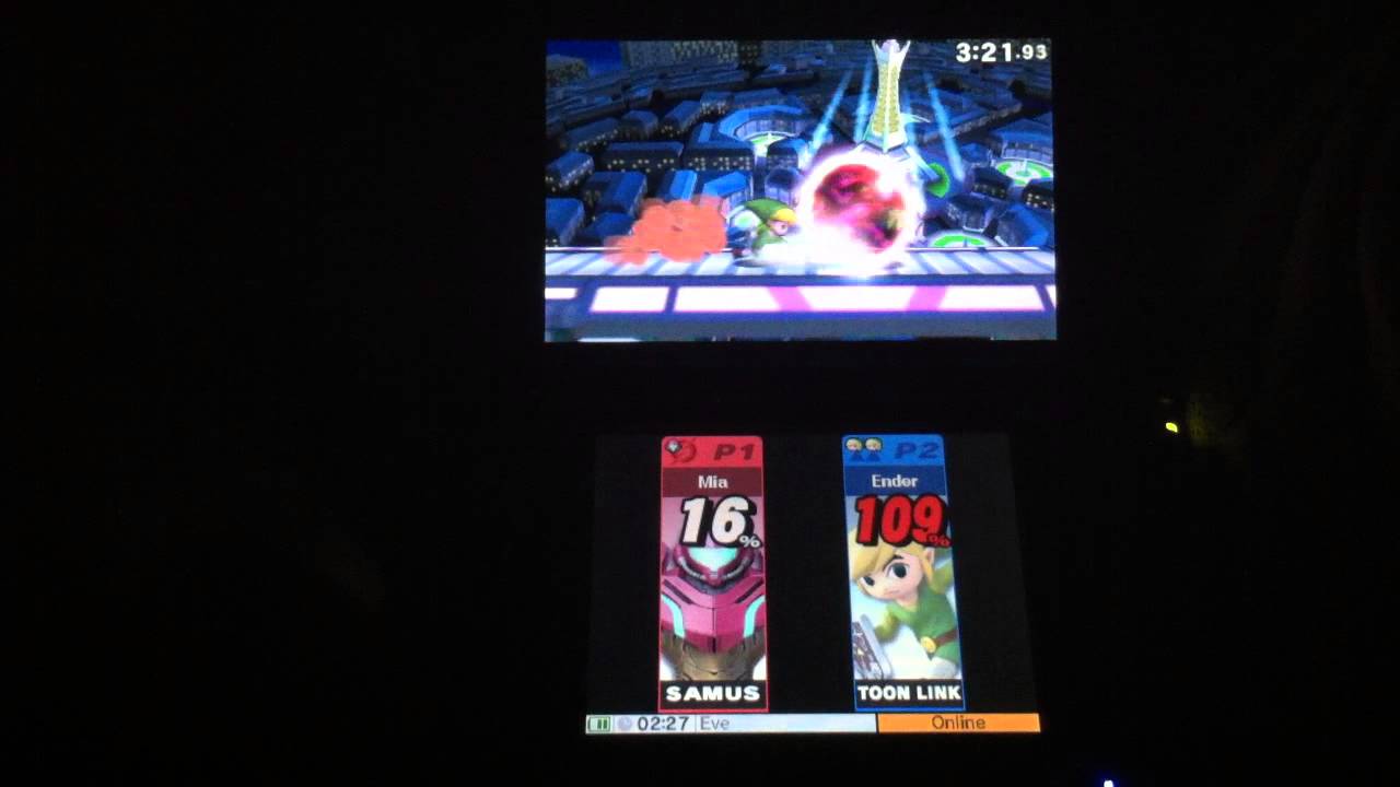 SSB4:3DS Online Samus Gameplay: Match 8 (Vs Toon Link)