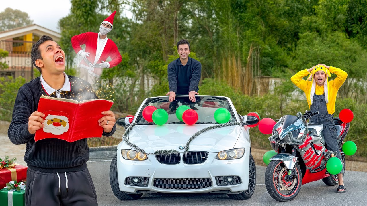 بابا نويل جابلي عربيه احلامي وجاب لاخويا مكنه سباق😂🎁( الكتاب السحري )✨ السلسيلي