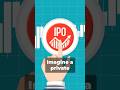 What is an ipo  explained   ipo investorsmind nseindia bseindia stockmarket youtubeshorts