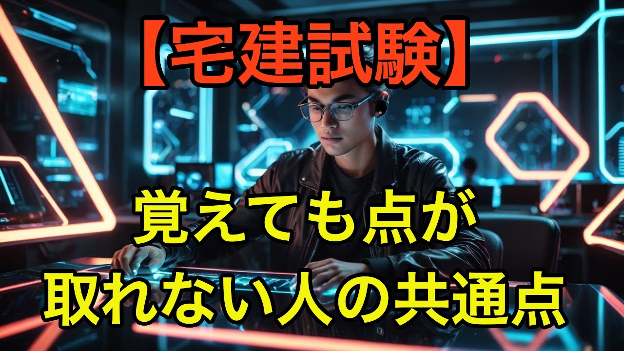 【宅建試験】覚えても点が取れない理由【暗記地獄】