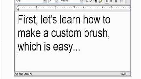 Dailymotion - Ms Paint Tutorial 1  Custom Brushes - a Arts video.mp4