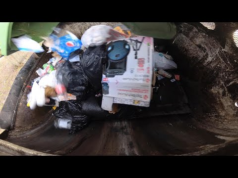 (IV) Mixed Waste Hopper Video - Heil Durapack Garbage Truck