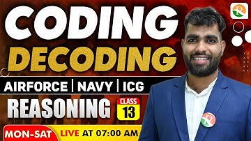 Coding Decoding # 01 |  Airforce, Navy, ICG | Airforce Y Group Classes 2025 | Airforce 2025