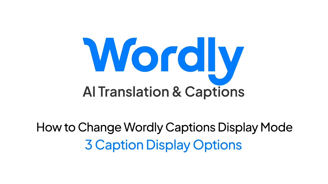 How to Customize Wordly Captions (Display Mode Tutorial) - YouTube