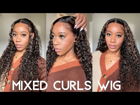 *NEW* Two Textures 👀| Deep Brown Water Wave Jerry Curl | Pre-Everything Wig ft. Nadula Hair
