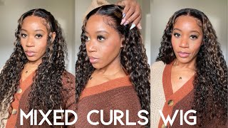 *NEW* Two Textures 👀| Deep Brown Water Wave Jerry Curl | Pre-Everything Wig ft. Nadula Hair
