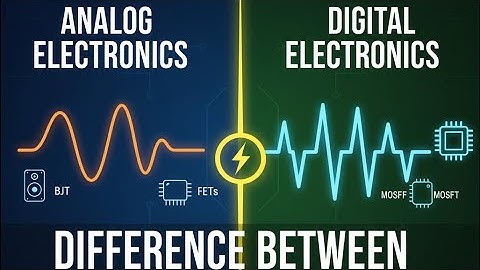 Difference between Analog & Digital Electronics | #analogelectronics #digitalelectronics #bjt #fets