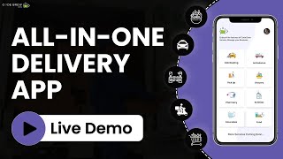 Build All-In-One Delivery App | Postmates Clone | Grab Clone | Delivery App Clone - Live Demo