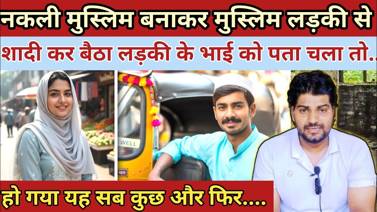 नकली मुस्लिम बनाकर मुस्लिम लड़की से शादी कर बैठा लड़की के भाई को पता चला तो|| Emotional Love Story 