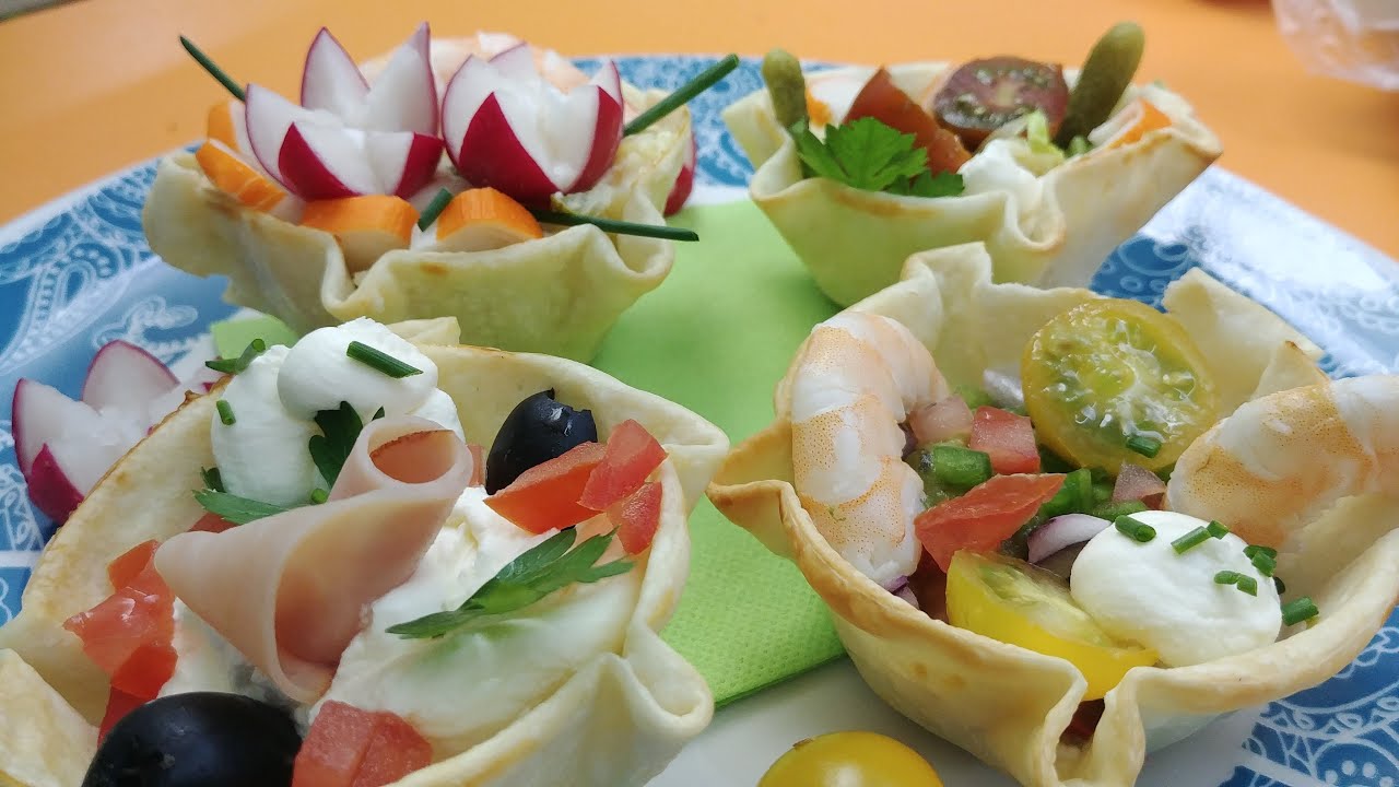 APERITIVOS CON OBLEAS | CESTITAS Y CUCURUCHOS |