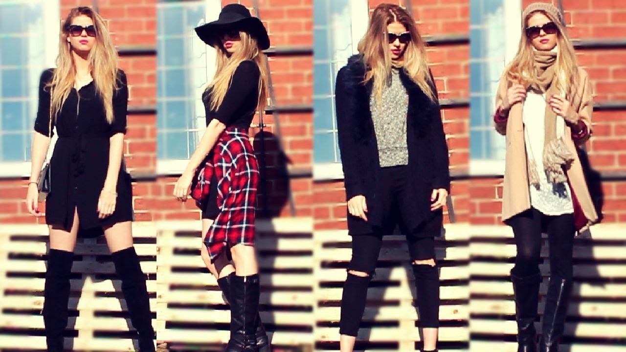 WINTER/SPRING FASHION LOOKBOOK! (4 OUTFITS) - YouTube