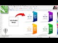 Colorful info graphic design in CorelDraw | Corel Draw Tutorial