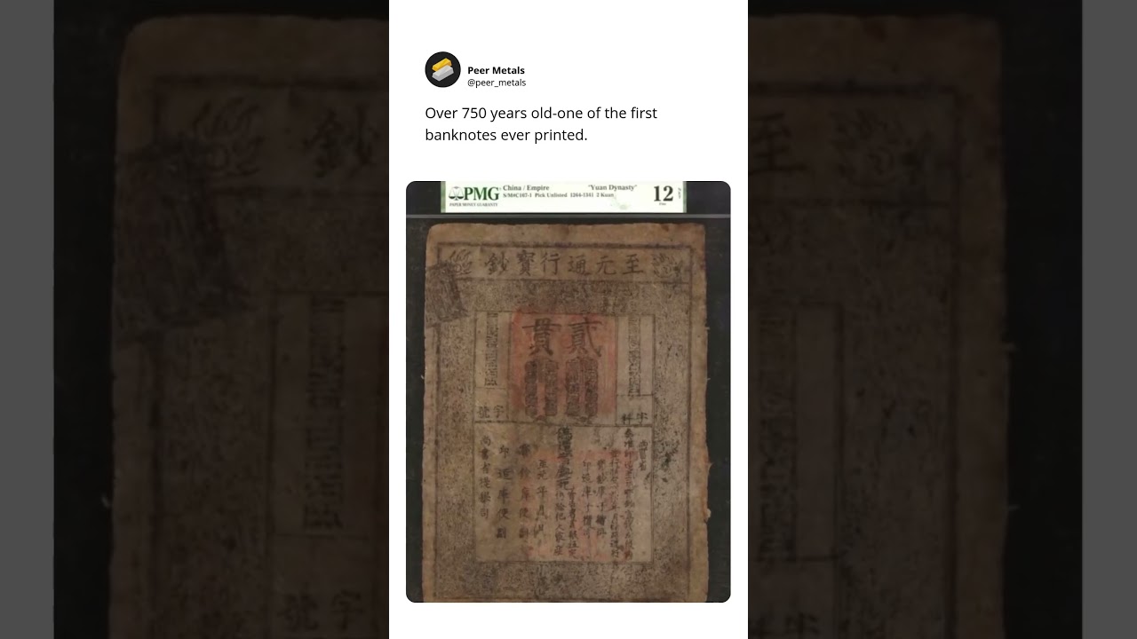 750-Year-Old Banknote Still Exists
