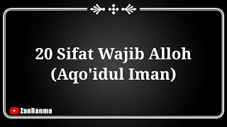 20 Sifat Wajib Allah - Nadom Aqoidul Iman Bahasa Sunda