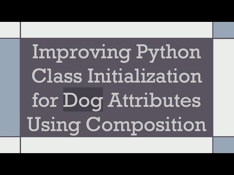 Improving Python Class