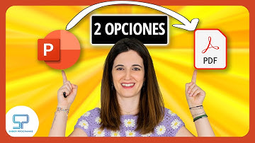 Cómo CONVERTIR POWER POINT a PDF ✅ Fácil y Rápido [2 opciones]