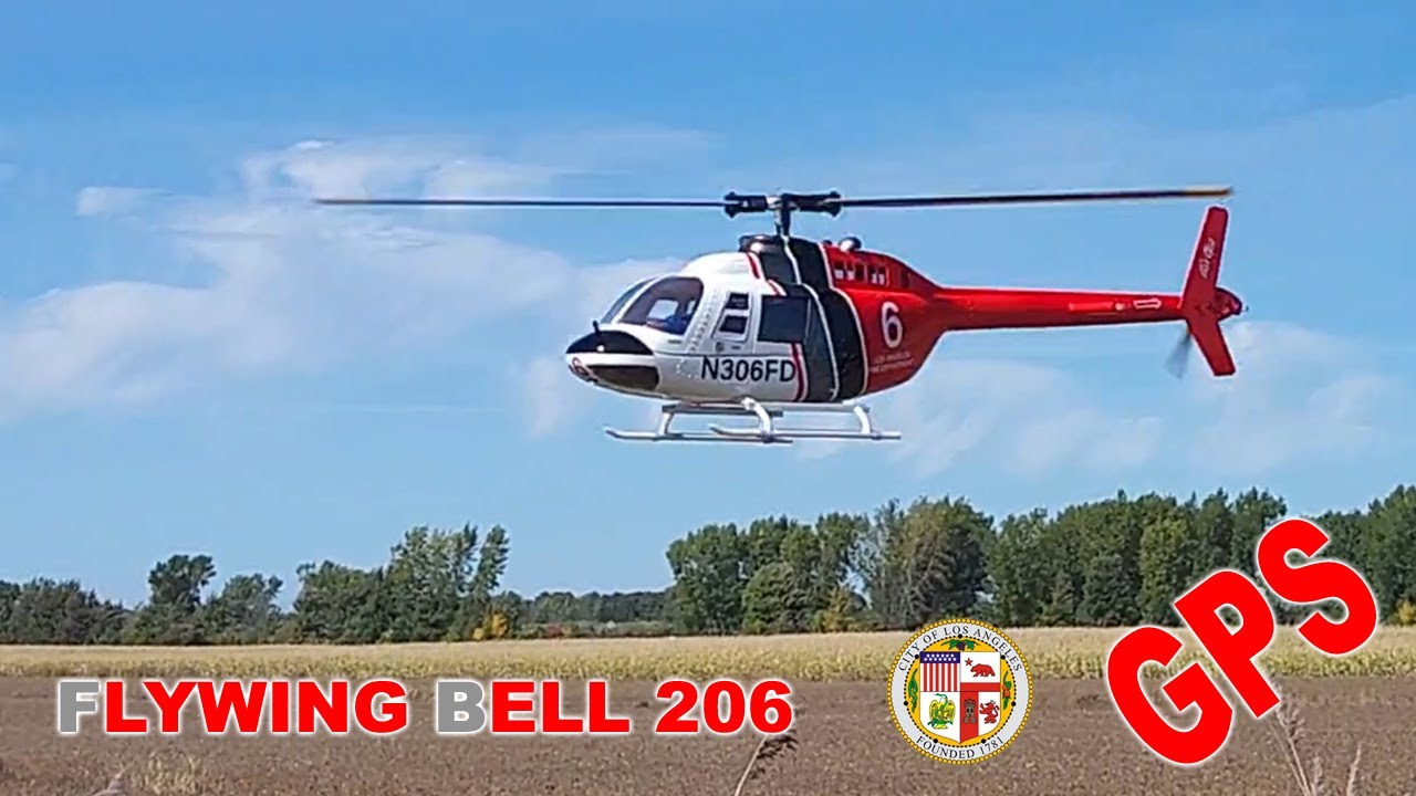 Flywing Bell206 first time flying in open space