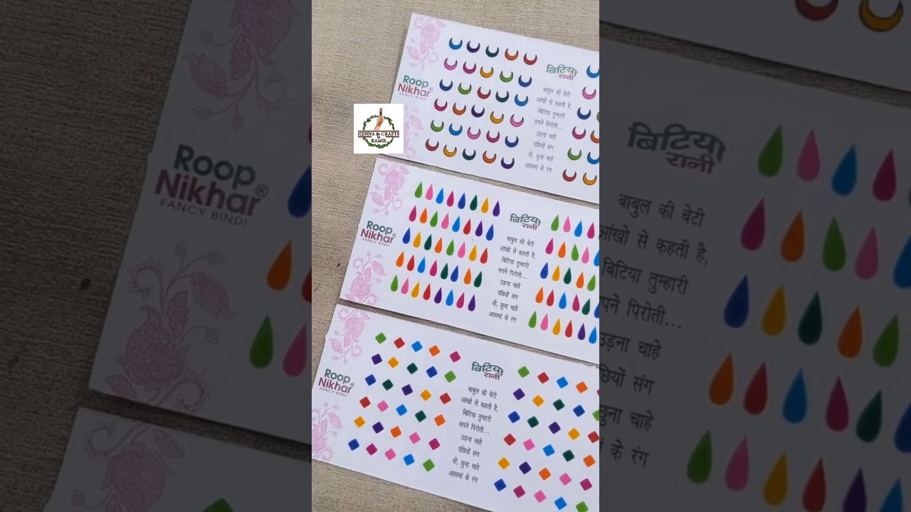 Marathi Bindi 😍 Latest Bindi Collection 2024 | Roop Nikhar Fancy Bindi 