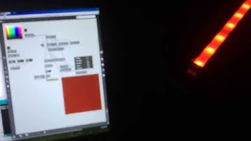 Max/MSP controlling RGB led strip with Arduino