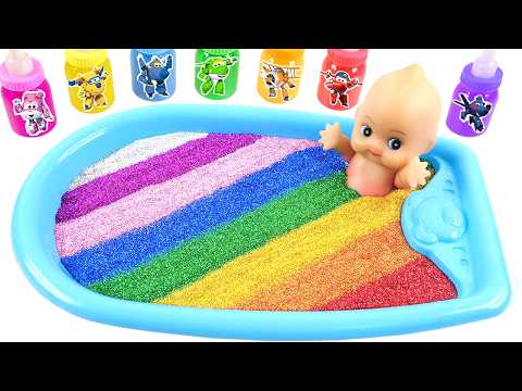 Satisfying Video l Mixing All My Slime Elixir in Making Iridescent Slime Flask & Balls Cutting ASMR