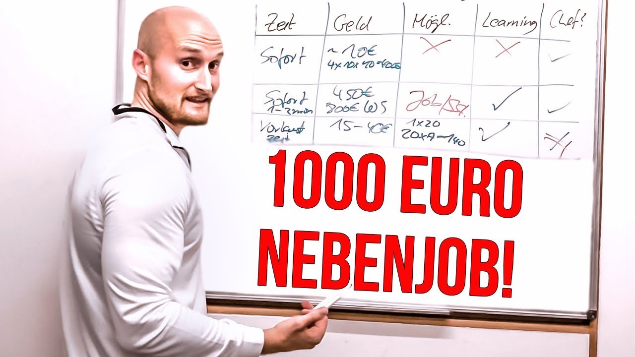 Update 6 Nebenjobs mit den du 500 - 1000 Euro verdienst!