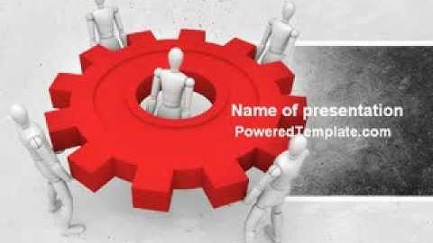 Working Gear PowerPoint Template by PoweredTemplate.com