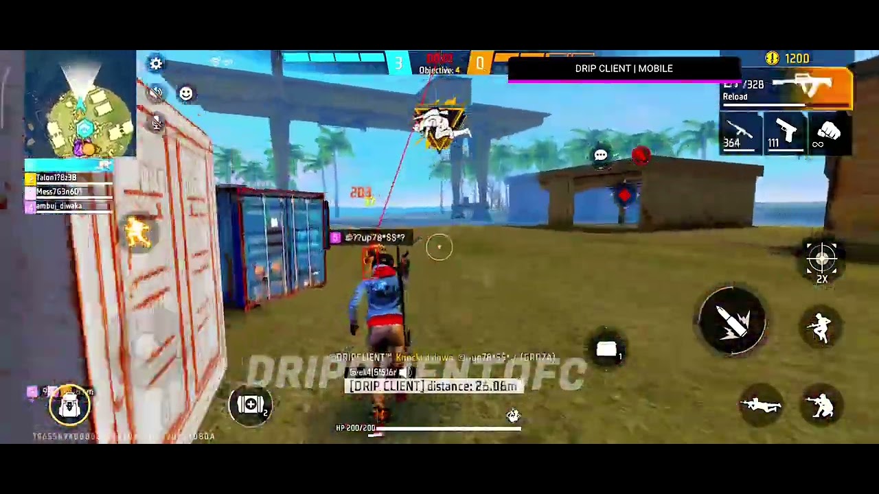 DRIP CLIENT MOD MENU V7 XL || FREE FIRE MAX MOBILE PANEL || FREE FIRE PANEL || MOBILE PANEL 