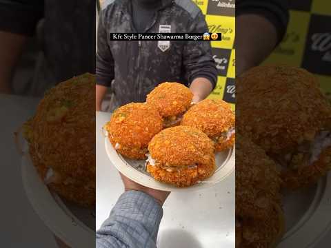 KFC style Paneer Shawarma burger❤️🔥| WhatsApp Status 🔥😈| #ytshorts #shorts #youtubeshorts #food