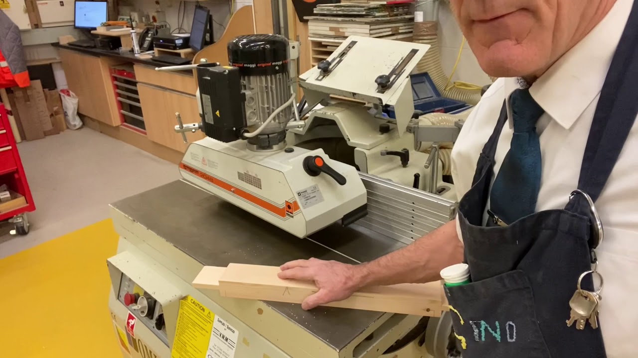 Door 12 Rebating with the spindle moulder