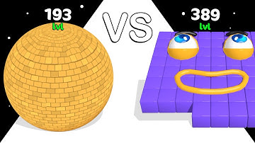 Rescue Push 3D VS Number Blocks: Level Up Balls ❌ ASMR Gameplay!