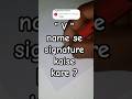 V name se signature kaise kare #ytshorts #signature #art #youtubeshorts #shorts