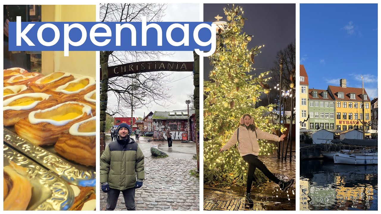 Kopenhag'da Christmas - Sokakta dans eden insanlar, Christiana, Tivoli Bahçeleri