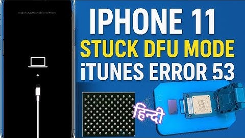 iPhone 11 DFU Mode Fixed 🔥 | NAND Replace Error 53 Full Repair Step-by-Step | SK TECH