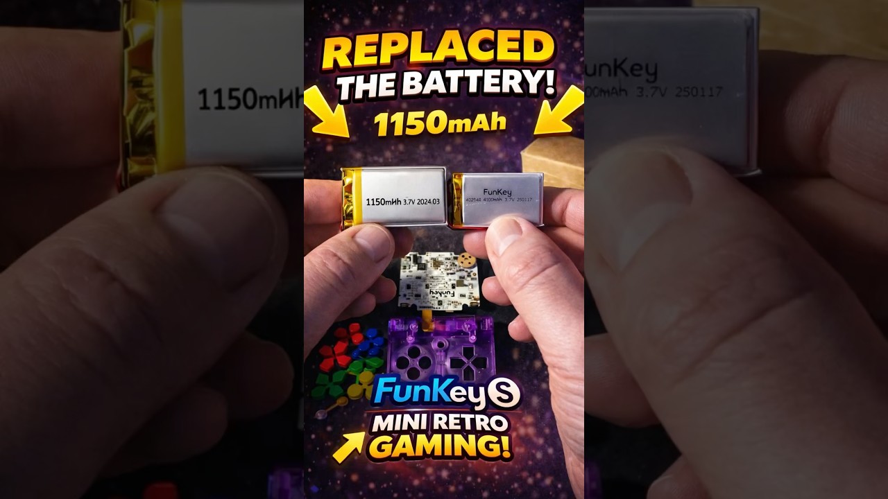 FunKey S — Battery Upgrade to 1150 mAh 🔋 
