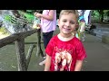 Diana feeds animals at the zoo