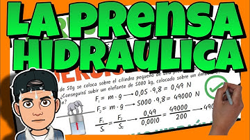 🔴 PRINCIPIO de PASCAL │ La PRENSA HIDRAÚLICA │ Explicación, fórmula y ejercicios