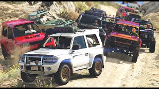 MASSIVE OFFROAD Convoy With The New Cars - GTA Online