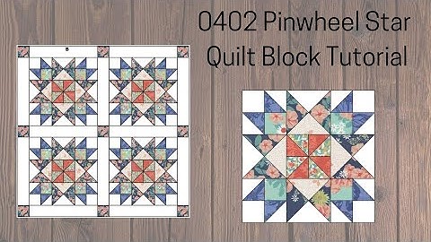 0402 Pinwheel Star Quilt Block Tutorial | Block of the Say 2023 | Rotary Cutting | AccuQuilt