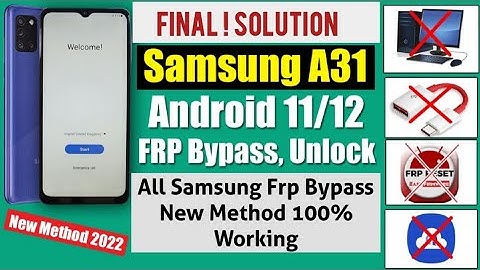 Samsung A31 FRP Bypass Android 11 | New Method 2022 | Easy Trick ✅