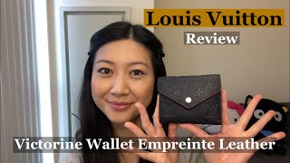 Louis Vuitton Monogram Empreinte Victorine Wallet Review - YouTube
