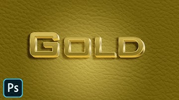 Gold Text Effect With Pattern - Photoshop CC Tutorial | Text Effect