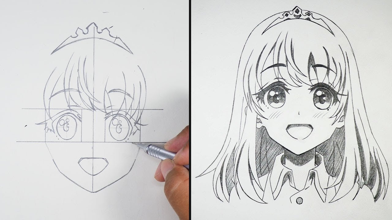 How to Draw an Anime Girl in the Rain - Easy Step by Step Tutorial