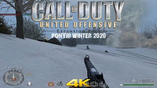 Call of Duty United Offensive Multiplayer 2020 Ponyri Winter Base Assault 4K