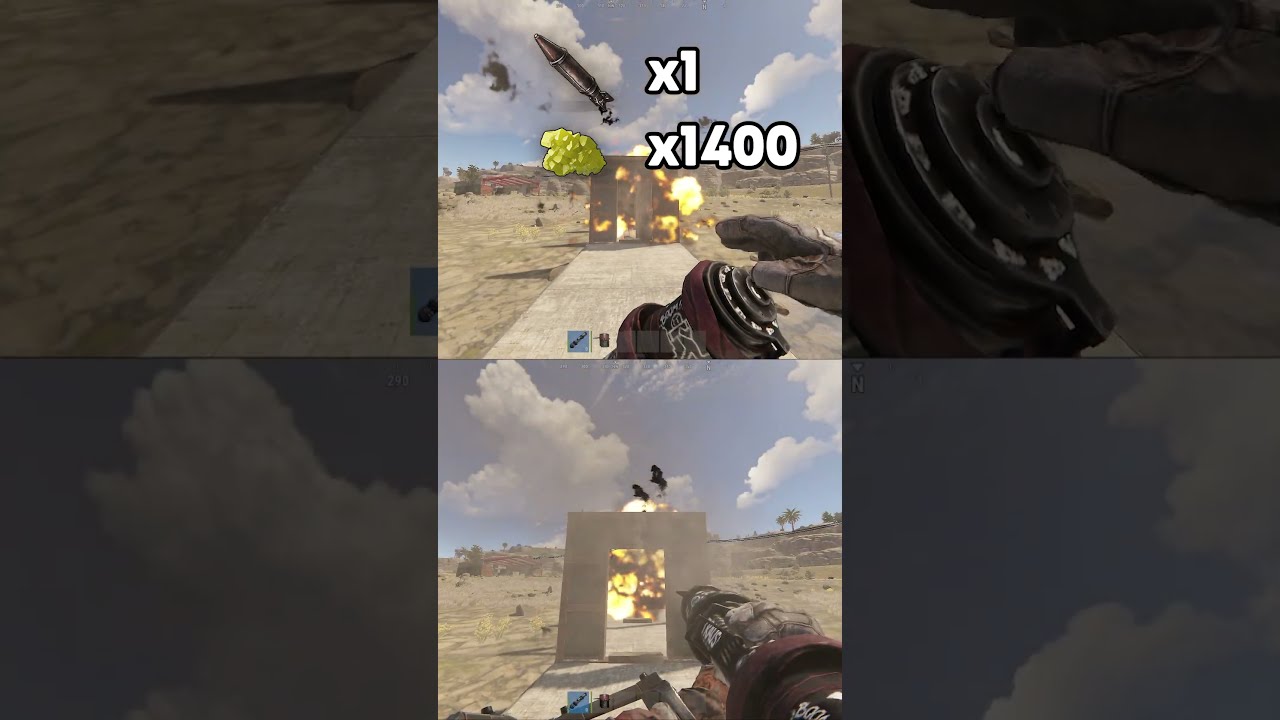 How Many ROCKETS For WALLS AND DOORS In Rust