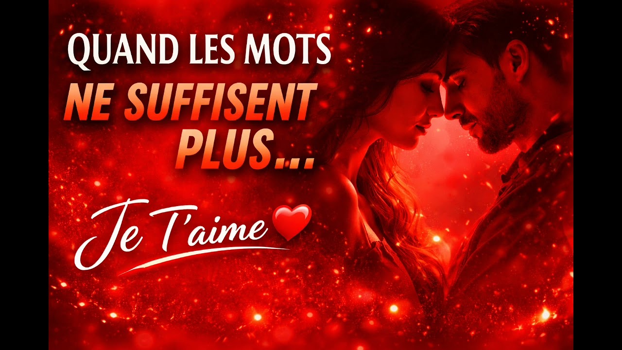 Quand les mots ne suffisent plus,je t'aime❣️(Paroles🎤,chanson d'amour, musique romantique française🎧